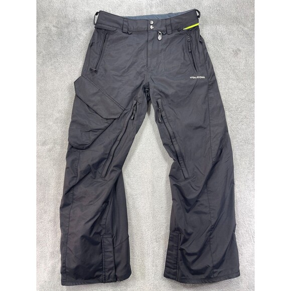 Volcom Ventral Snowboard Pants Womens S/P Black Polyamide Mesh Lined Mid-Rise - Picture 1 of 16